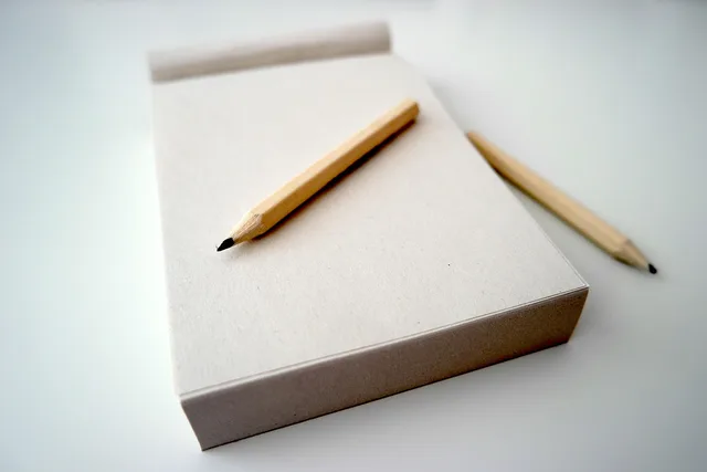 pencil, notepad, note, paper, office, desk, writing, blank, notebook, message, pad, business, education, work, page. Marketing automation competitor research checklist