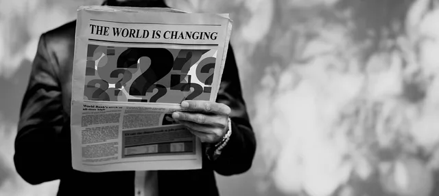 change, to change, world, man, newspaper, read, title, heading, header, businessman, news, question mark, development, reorientation, turn, change, change, change, newspaper, newspaper, newspaper, newspaper, newspaper. A marketing automation change record, from numbered intake to witnessed release